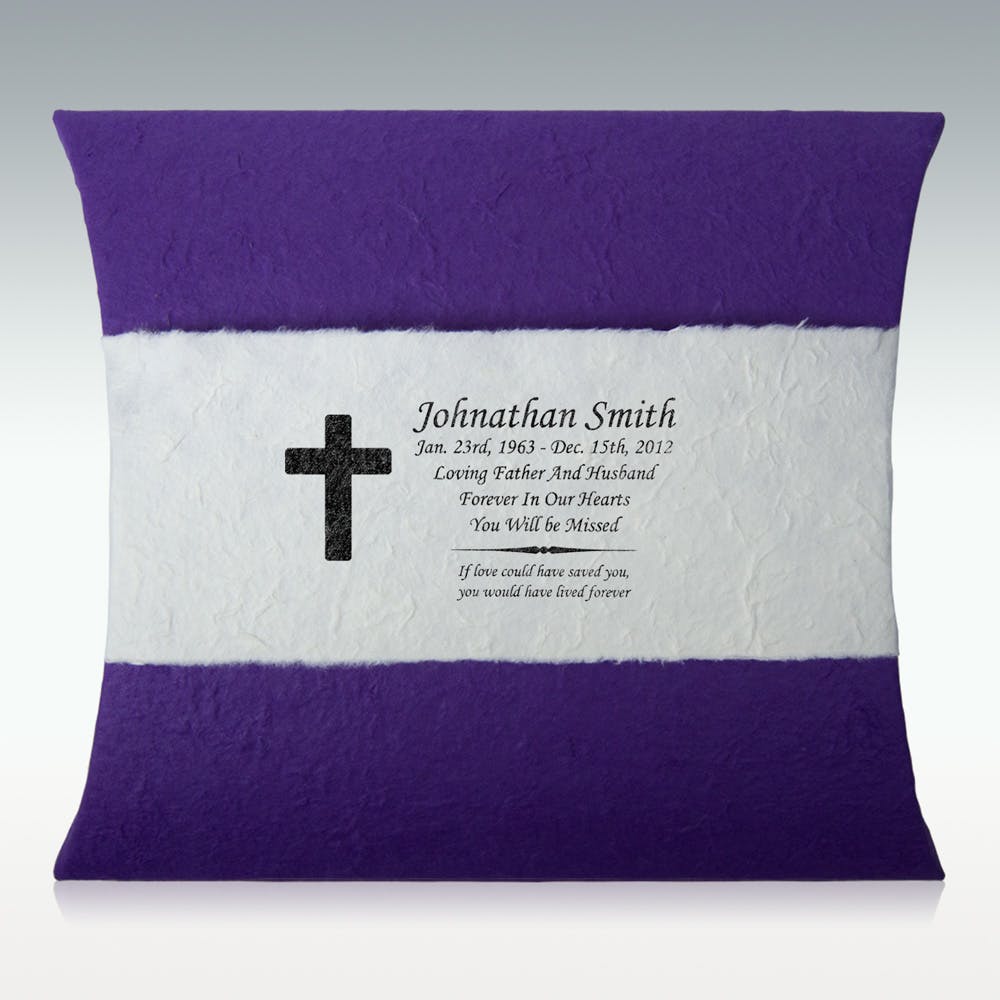 Pillow Shape PET Pet Cremation Urn | Airtight Ashes Memorial Urn for Dog & Cat, Personalized Custom Pet Funeral Keepsake Urn